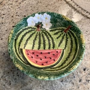 Takahashi Hand Painted Watermelon Bowl